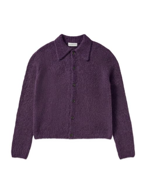Dries Van Noten Mora Cardigan | Alpaca Wool Cardigan DRIES VAN NOTEN | 262-021230-4709401 PURPLE